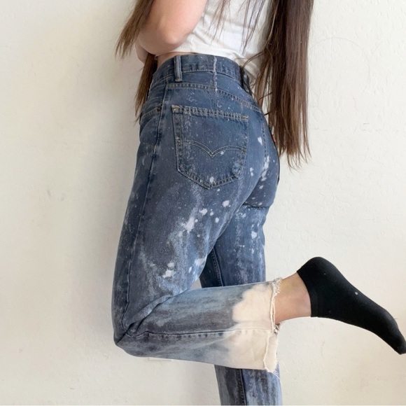 Levi's Denim - Vtg Levi’s Custom Reworked Bleach Ombré Dyed Jean